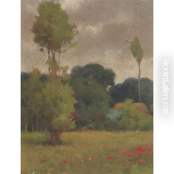 Pastoral Scene Oil Painting by John William Beatty