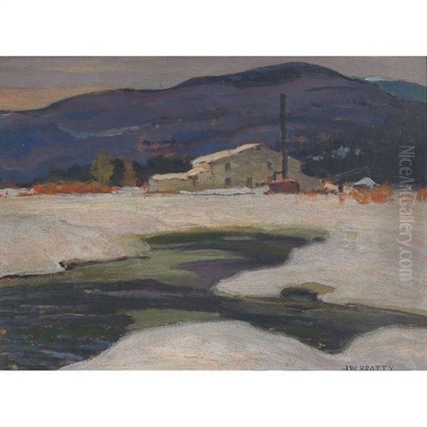 The Mill, Baie St. Paul Oil Painting by John William Beatty