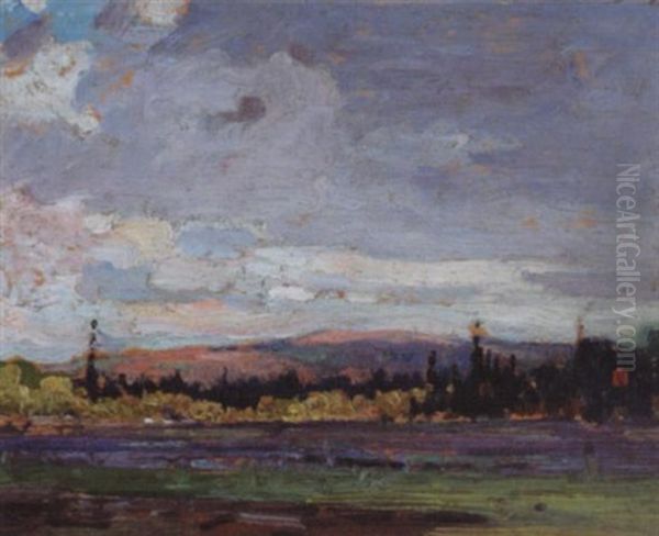 Shoreline - Algonquin Park Oil Painting by John William Beatty