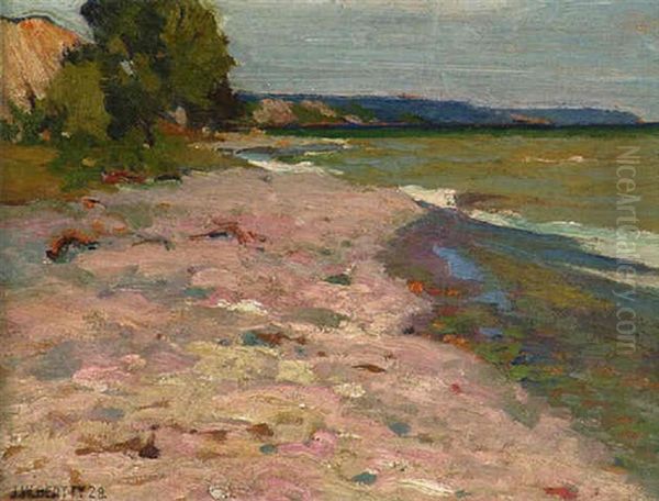 Along Shore, Granby Oil Painting by John William Beatty