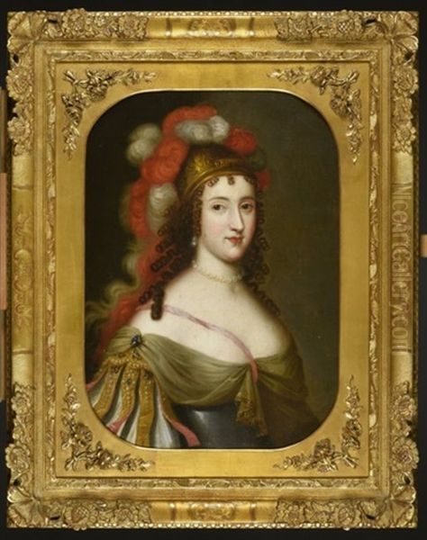 Anne-marie Louise D'orleans Oil Painting by Charles Beaubrun