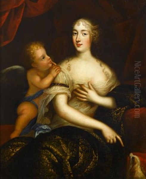 Duchesse De La Valliere Oil Painting by Charles Beaubrun