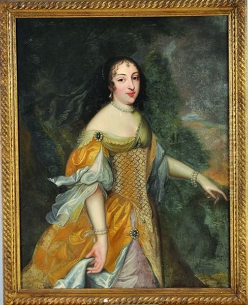 Portrait De Femme Oil Painting by Charles Beaubrun