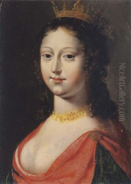 Une Reine Antique Oil Painting by Charles Beaubrun