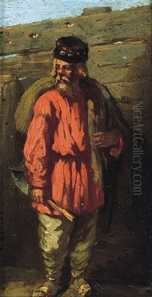 Ein Arbeiter Oil Painting by Vivant Beauce