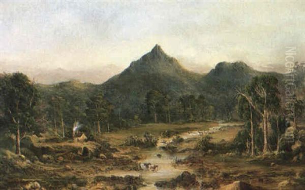 Cummings Head, River Mersey, Tasmania Oil Painting by Robert Proctor Beauchamp