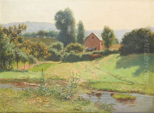 Vue De La Riviere Oil Painting by Jean Beauduin