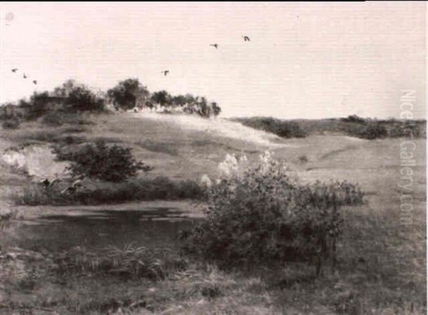 Paysage Oil Painting by Jean Beauduin