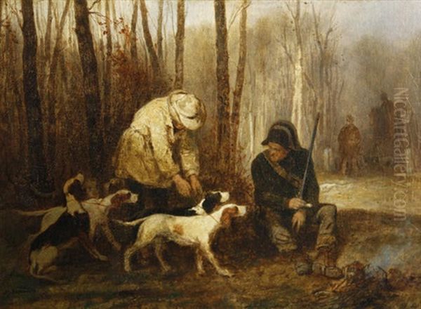 The Hunting Expedition Oil Painting by Joseph Beaume