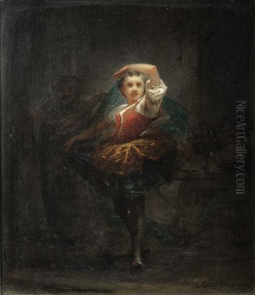 Petite Danseuse Oil Painting by Wilfrid Constant Beauquesne