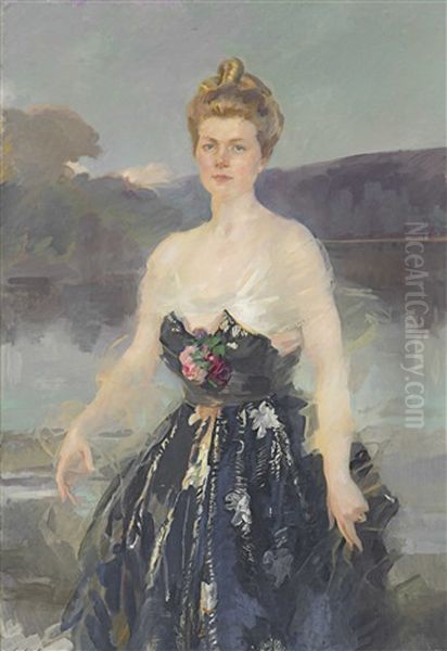 Mrs. Albert J. Beveridge (catherine Eddy; Lady Primrose) Oil Painting by Cecilia Beaux