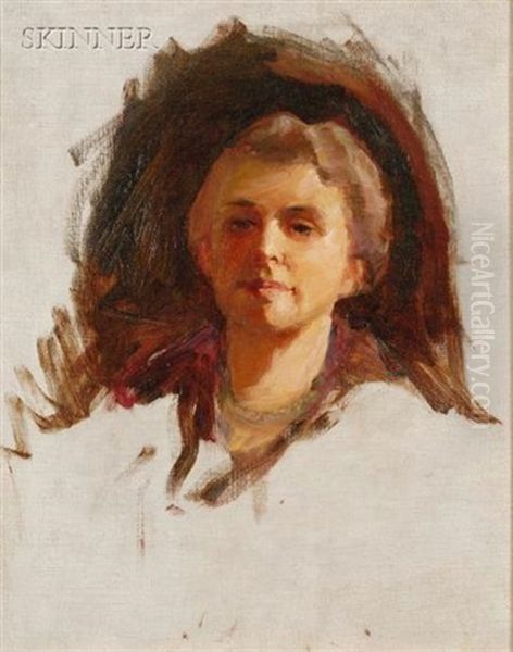 Portrait Of A Woman (sketch) Oil Painting by Cecilia Beaux