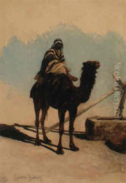 A Syrian Bedouin Oil Painting by Richard Beavis