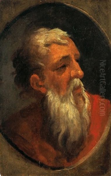 Testa Di Profeta Oil Painting by Domenico Beccafumi