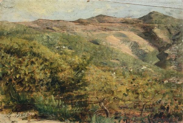 Paesaggio Oil Painting by Luigi Bechi