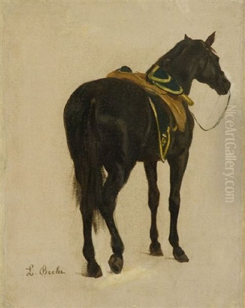 Cavallo Oil Painting by Luigi Bechi