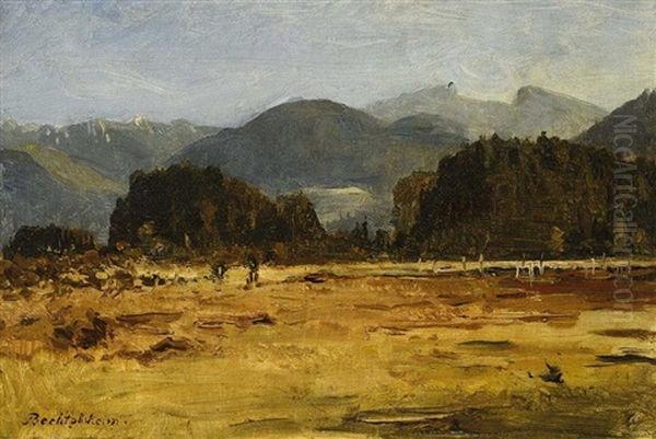 Voralpenlandschaft Bei Murnau Oil Painting by Gustav von Bechtolsheim