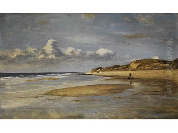 Kuste In Der Normandie Oil Painting by Gustav von Bechtolsheim