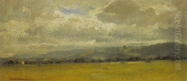 Vorgebirgslandschaft Oil Painting by Gustav von Bechtolsheim