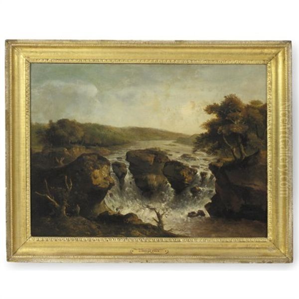 The Falls On The Potomac Oil Painting by George Beck