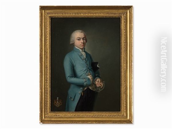 E.a.c. Heereman Von Zuydtwyck Oil Painting by Kaspar-Benedict Beckenkamp