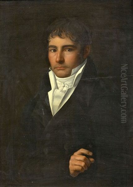 Bildnis Eines Jungen Mannes Oil Painting by Kaspar-Benedict Beckenkamp