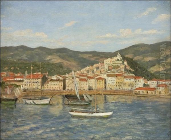 Veneita Ankkurissa Oil Painting by Adolf von Becker