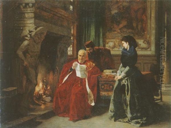 Der Doge Von Venedig Und Sein Ratgeber Oil Painting by Carl Ludwig Friedrich Becker