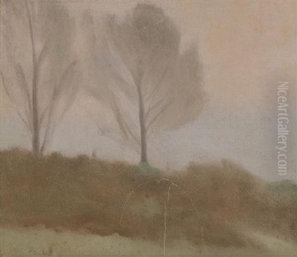 The Two Trees, Near Beaumaris Oil Painting by Clarice Marjoribanks Beckett