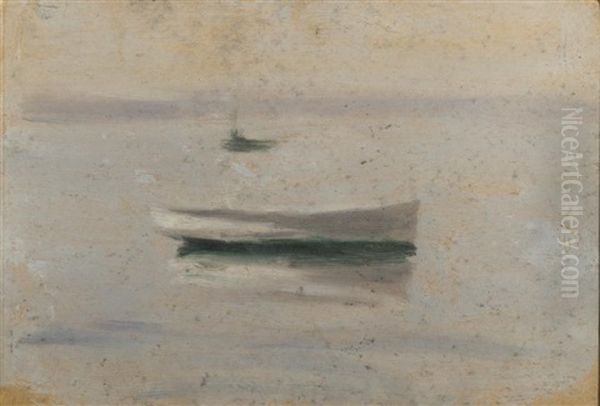 Boat Oil Painting by Clarice Marjoribanks Beckett