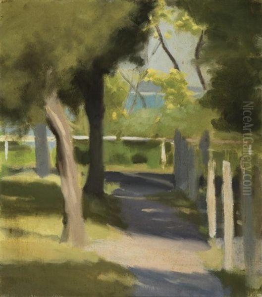 Path To The Beach Oil Painting by Clarice Marjoribanks Beckett