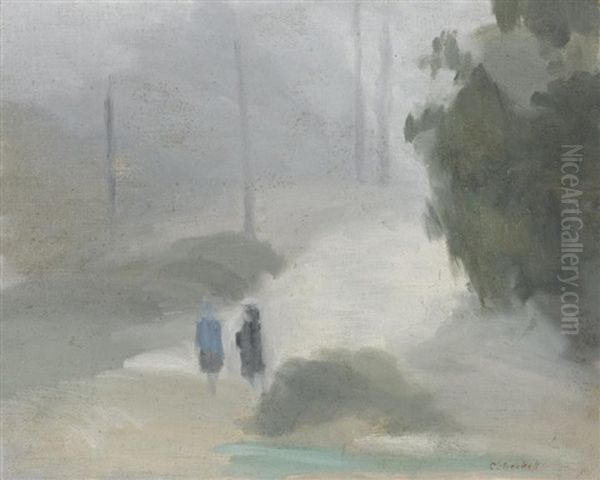 Rainy Morning Oil Painting by Clarice Marjoribanks Beckett