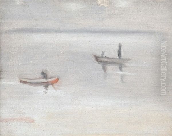 Silver Morning, Beaumaris Oil Painting by Clarice Marjoribanks Beckett