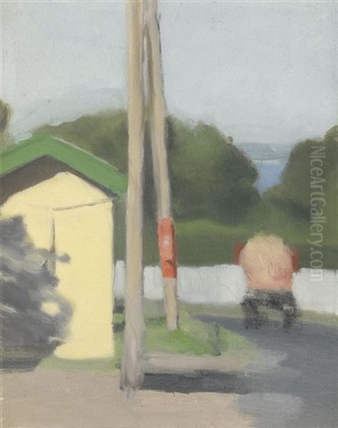 The Bus Stop Oil Painting by Clarice Marjoribanks Beckett