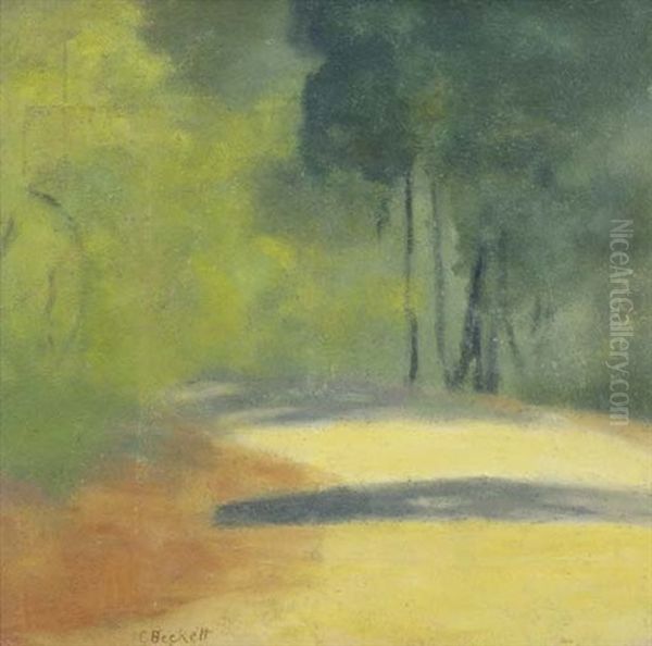 Sherbrooke Forest Oil Painting by Clarice Marjoribanks Beckett