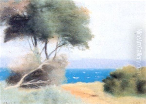 On The Cliffs Oil Painting by Clarice Marjoribanks Beckett