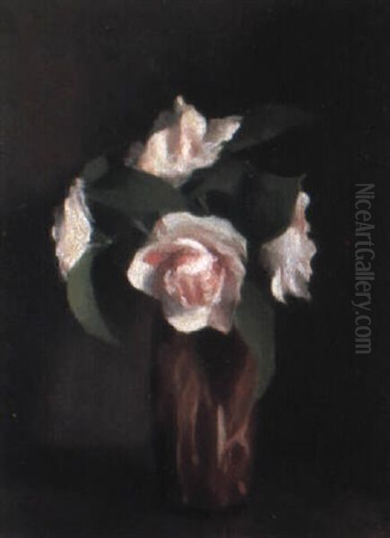 Camellias Oil Painting by Clarice Marjoribanks Beckett