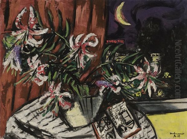 Turkenbundlilien (turk's Cap Lilies) by Max Beckmann