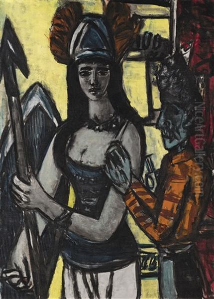 Die Walkure (the Valkyrie) Oil Painting by Max Beckmann