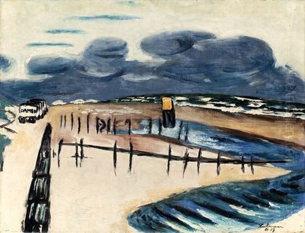 Sturmische Nordsee (wangerooge) Oil Painting by Max Beckmann