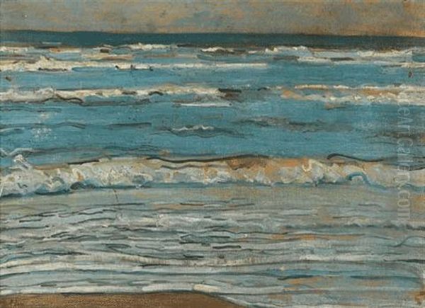 Strandlandschaft Bei Flut Oil Painting by Max Beckmann