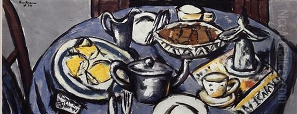 Frustuckstisch Oil Painting by Max Beckmann