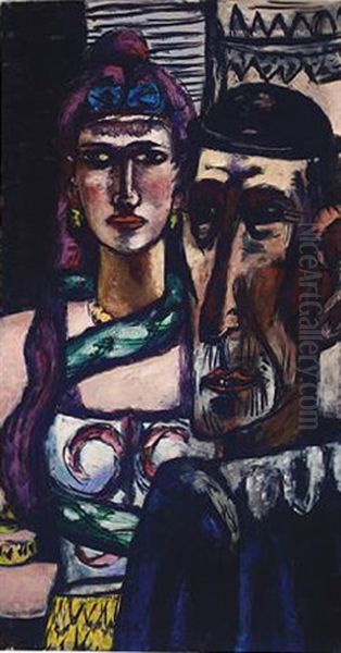 Aristen Oil Painting by Max Beckmann