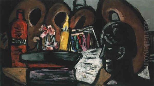 Stilleben Mit Paletten Oil Painting by Max Beckmann