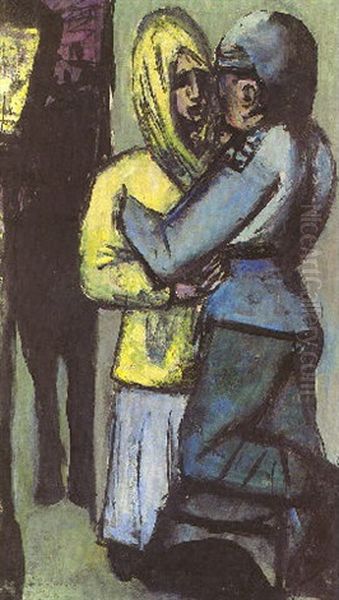 Abschied Oil Painting by Max Beckmann