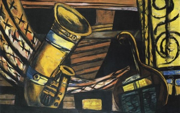 Orchester Oil Painting by Max Beckmann