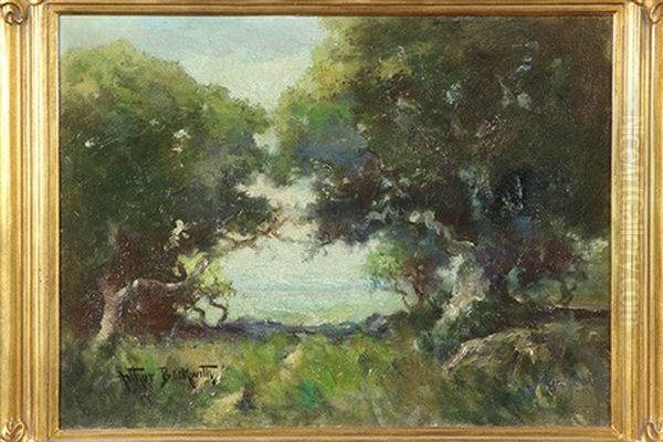 Opening Through The Trees Oil Painting by Arthur Beckwith