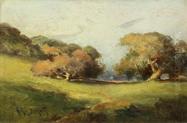 Sunny Meadows Oil Painting by Arthur Beckwith