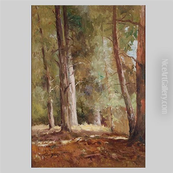 Redwood Grove Oil Painting by Arthur Beckwith