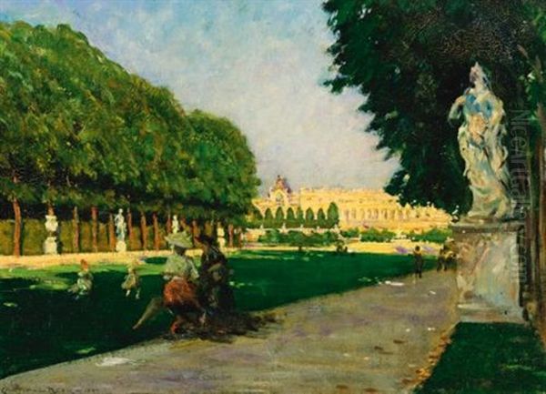 The Tapis Vert, Versailles Oil Painting by James Carroll Beckwith